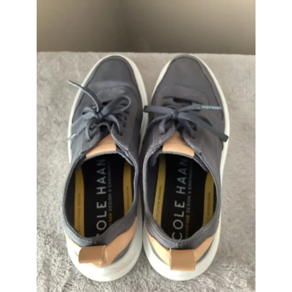 Cole Haan grandpro rally‎ canvas court sneaker gray mens size 8